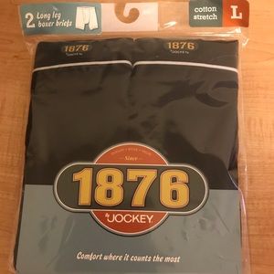 *NIP* 1876 by Jockey Long Leg Boxer Briefs 2pk